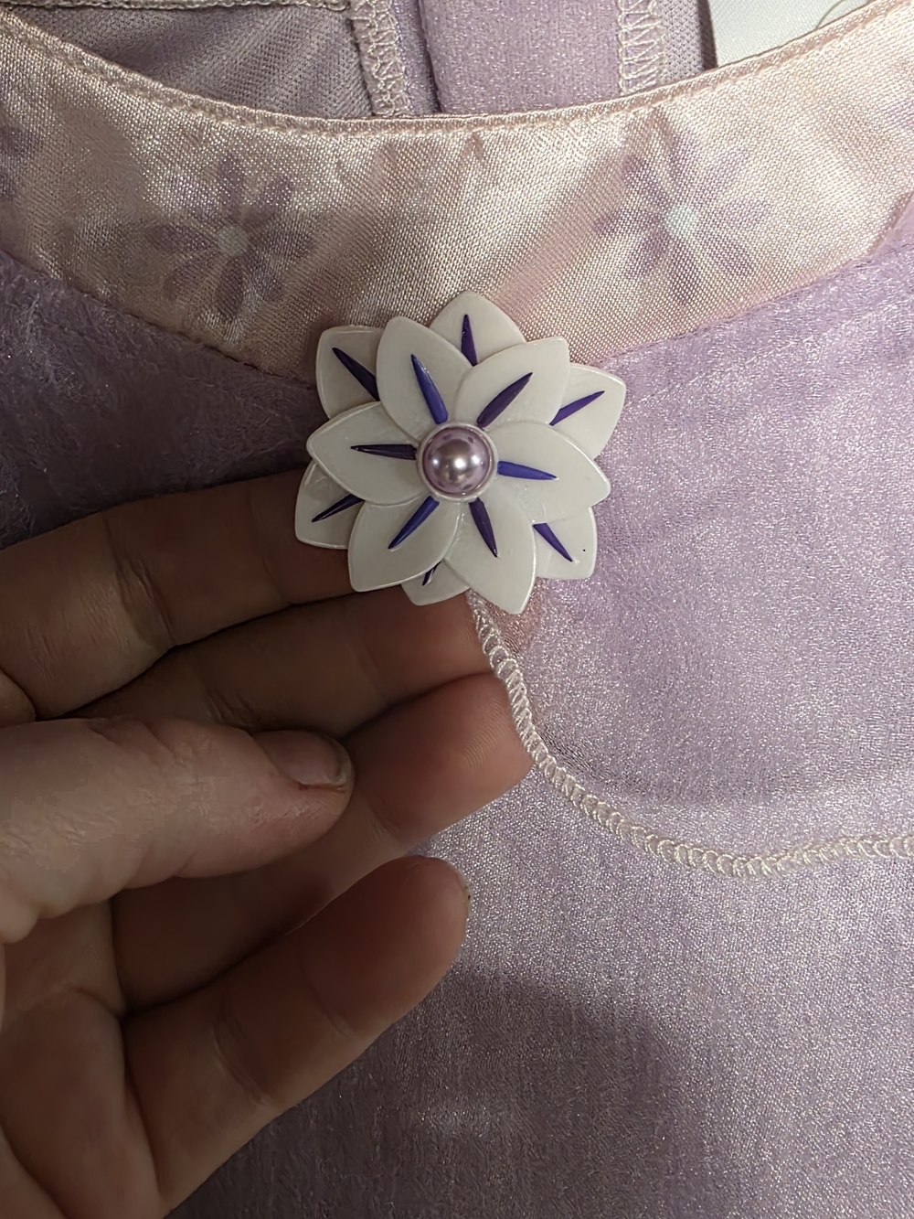 Purple Floral Fairy Kids Costume Dress - Picture 3 of 8
